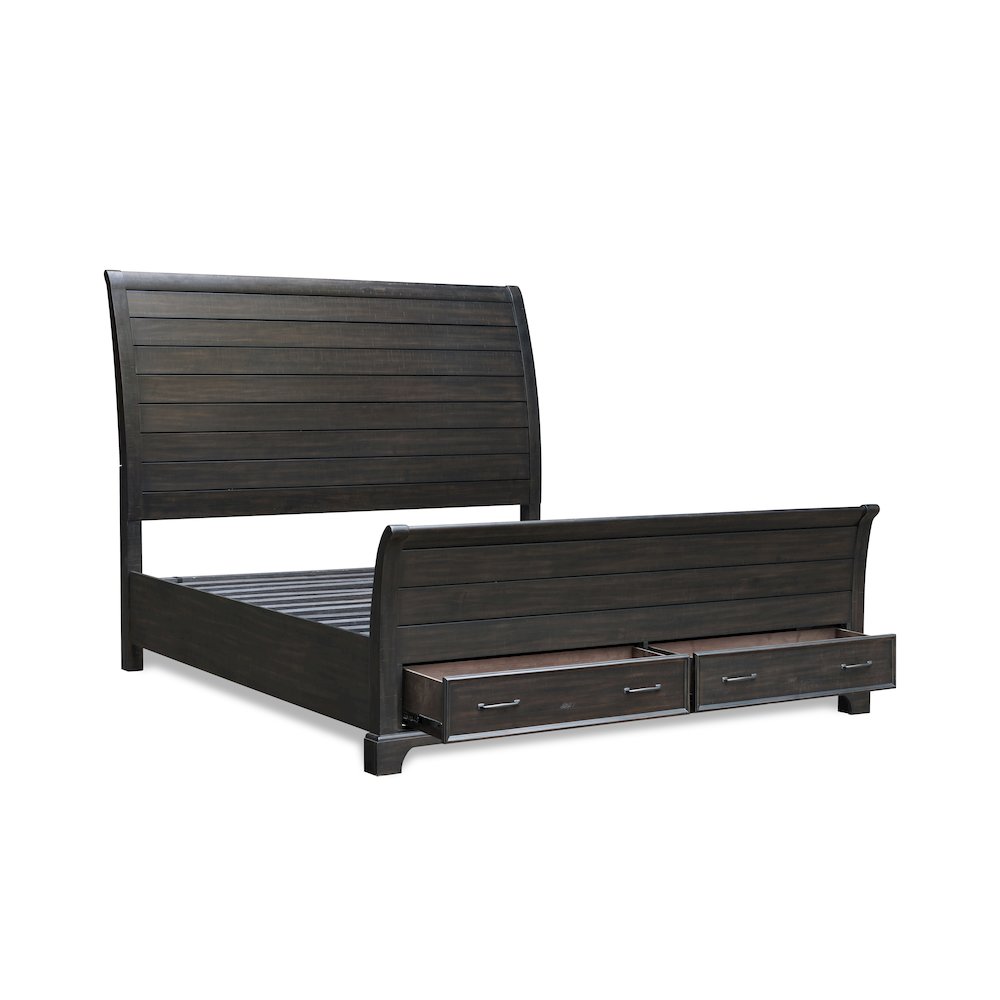 Stafford County 6/6 Storage Bed - Walnut. Picture 4