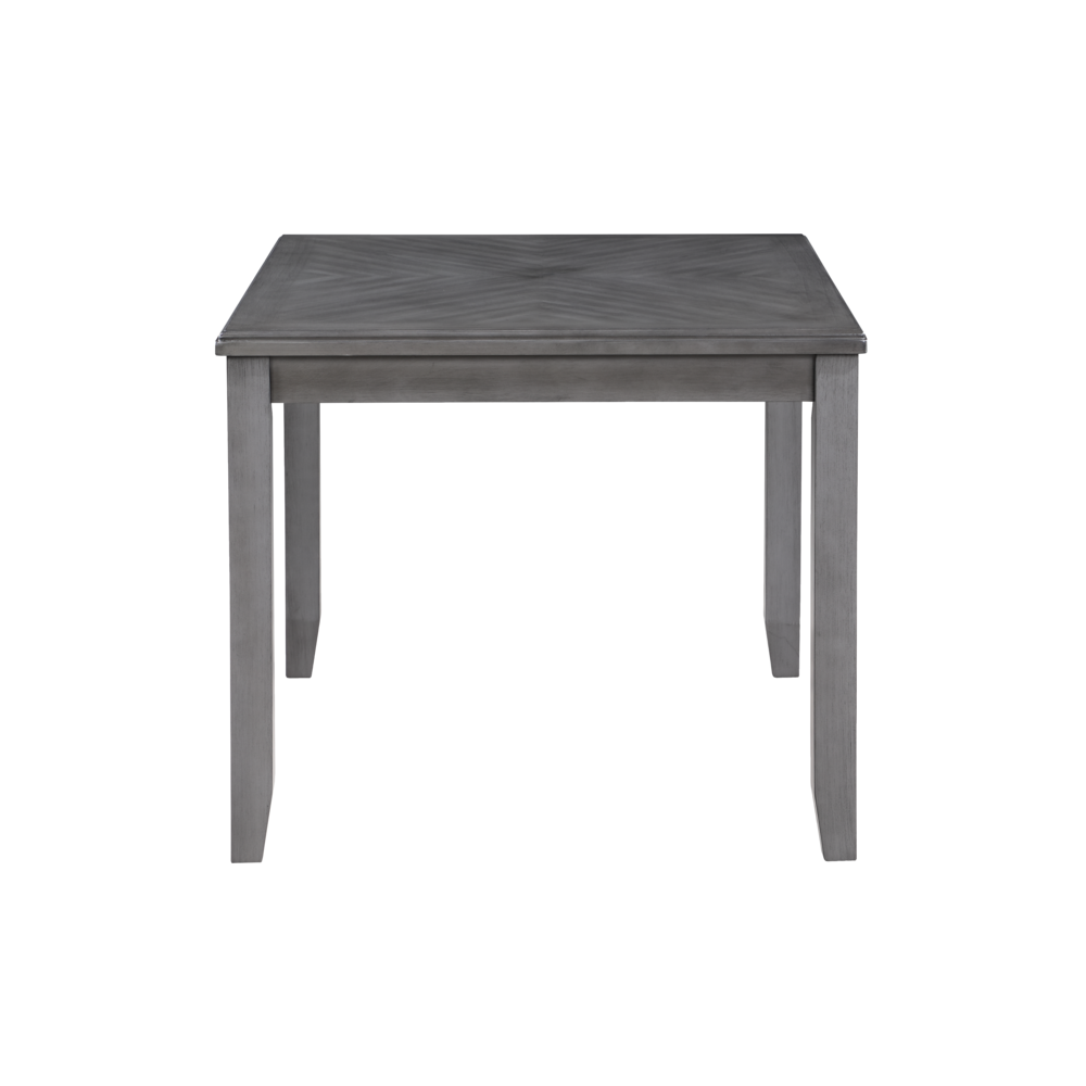 Gia 5-Piece 48" Wood Rectangular Dining Set with 4 Chairs in Gray. Picture 11