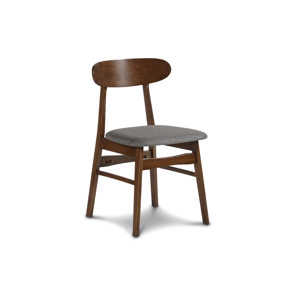 Morocco Dark Gray Solid Wood Dining Chair (Set of 6). Picture 2