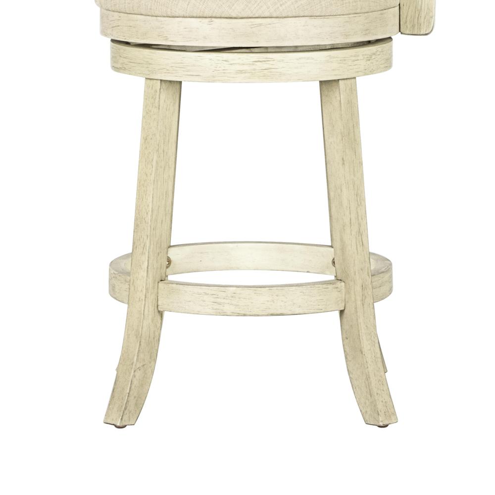 York White Solid Wood Swivel Counter Stool (Set of 2). Picture 8