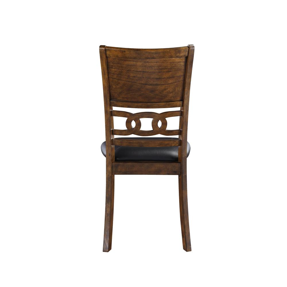 Gia Brown Wood Dining Chair with PU Seat (Set of 4). Picture 6