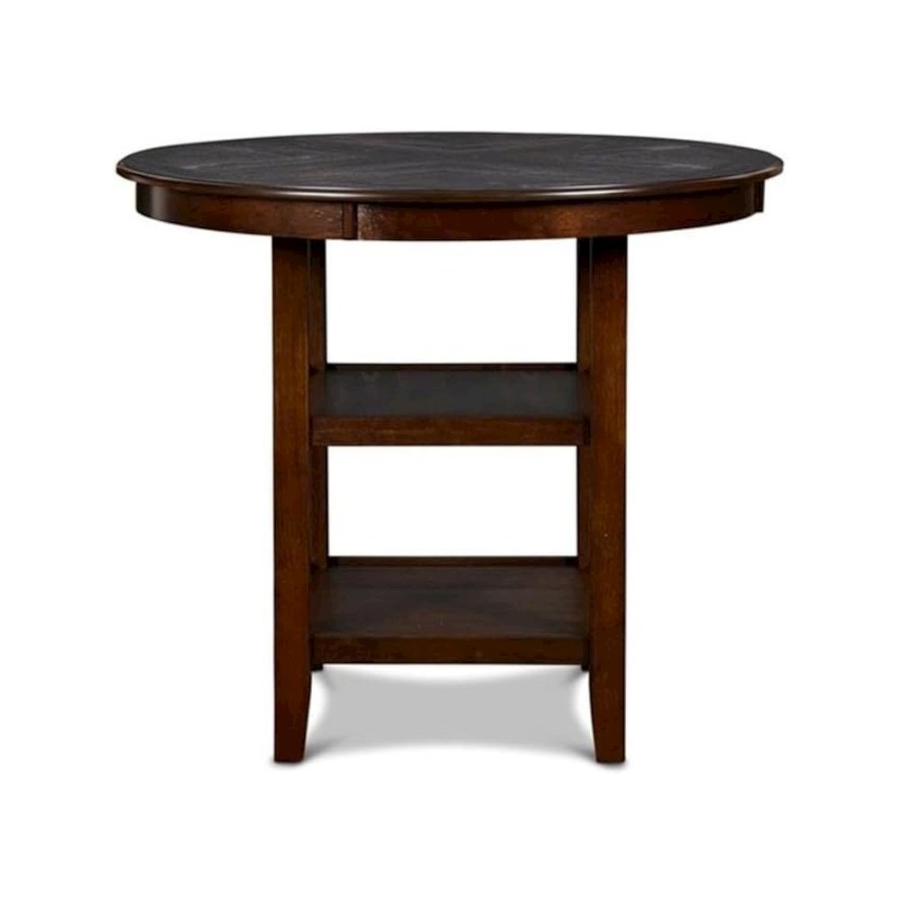 Gia 5-Piece Transitional Wood Dining Set in Cherry. Picture 3