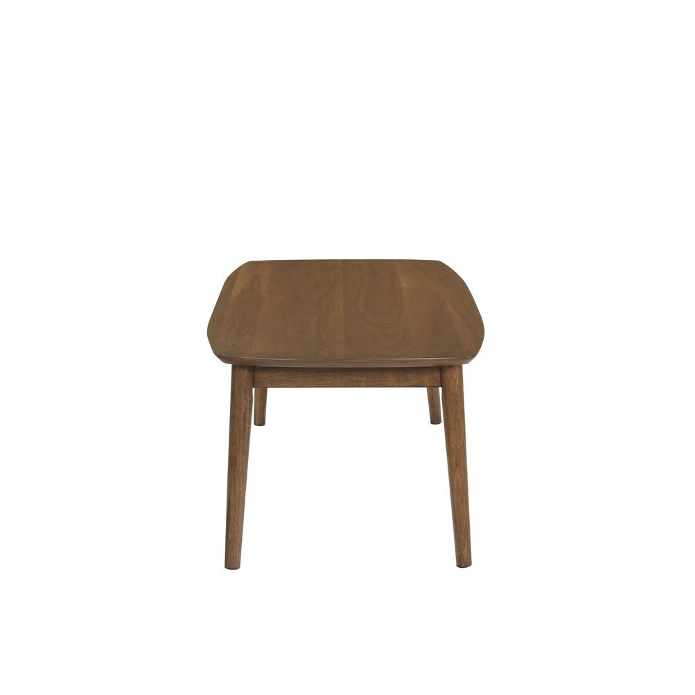 Felix 3-pc Wood Coffee Table Set with 2 End Tables in Natural Walnut. Picture 4