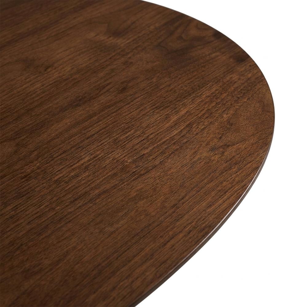 Dark Gray & Walnut 3-Piece Corner Table Set with Modern Design. Picture 8