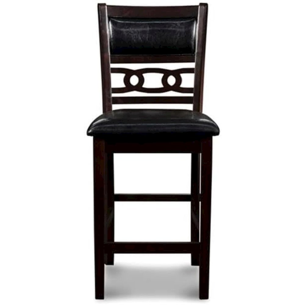 Gia 5-Piece Transitional Wood Dining Set in Ebony. Picture 8