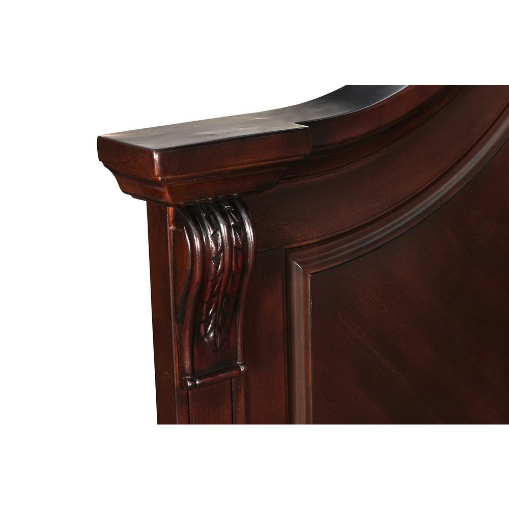 Furniture Emilie Traditional Solid Wood Bed in Brown. Picture 5