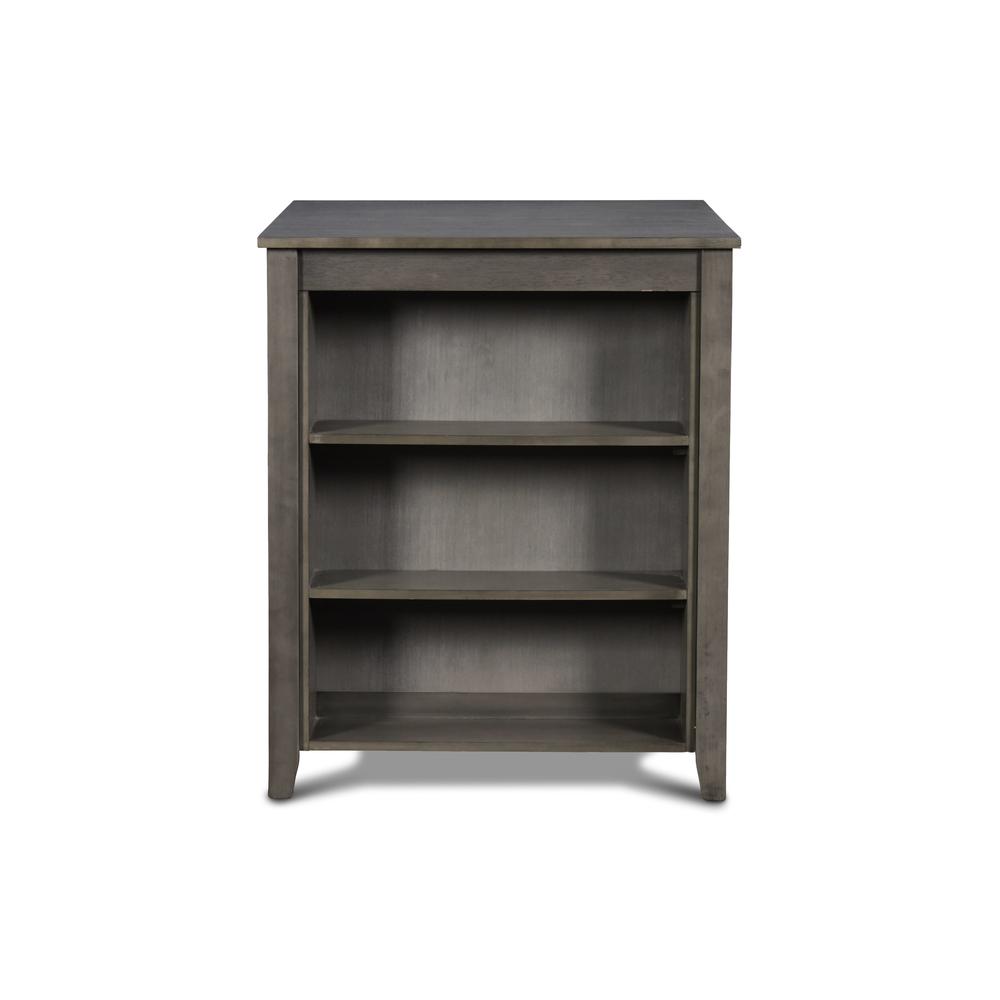 Furniture Gia Solid Wood Counter Table 2 Chairs in Gray. Picture 7