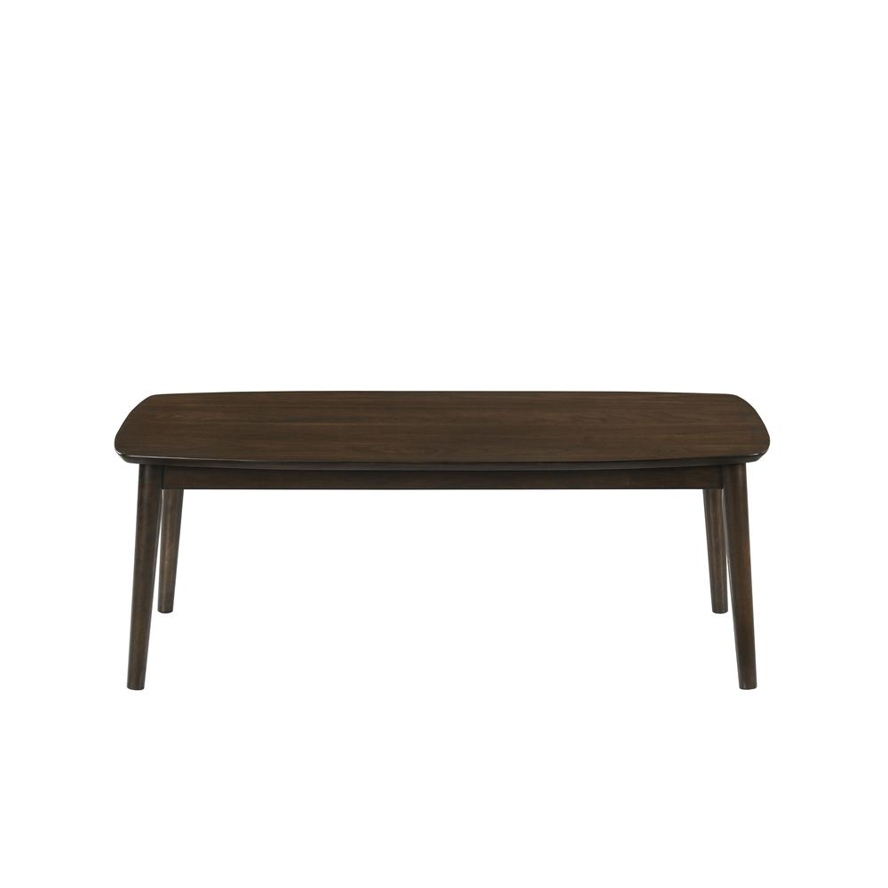 Felix 3-Piece Wood Coffee Table Set with 2 End Tables in Dark Walnut. Picture 3