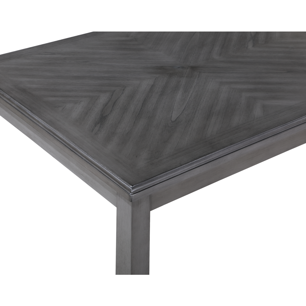 Gia 5-Piece 48" Wood Rectangular Dining Set with 4 Chairs in Gray. Picture 12
