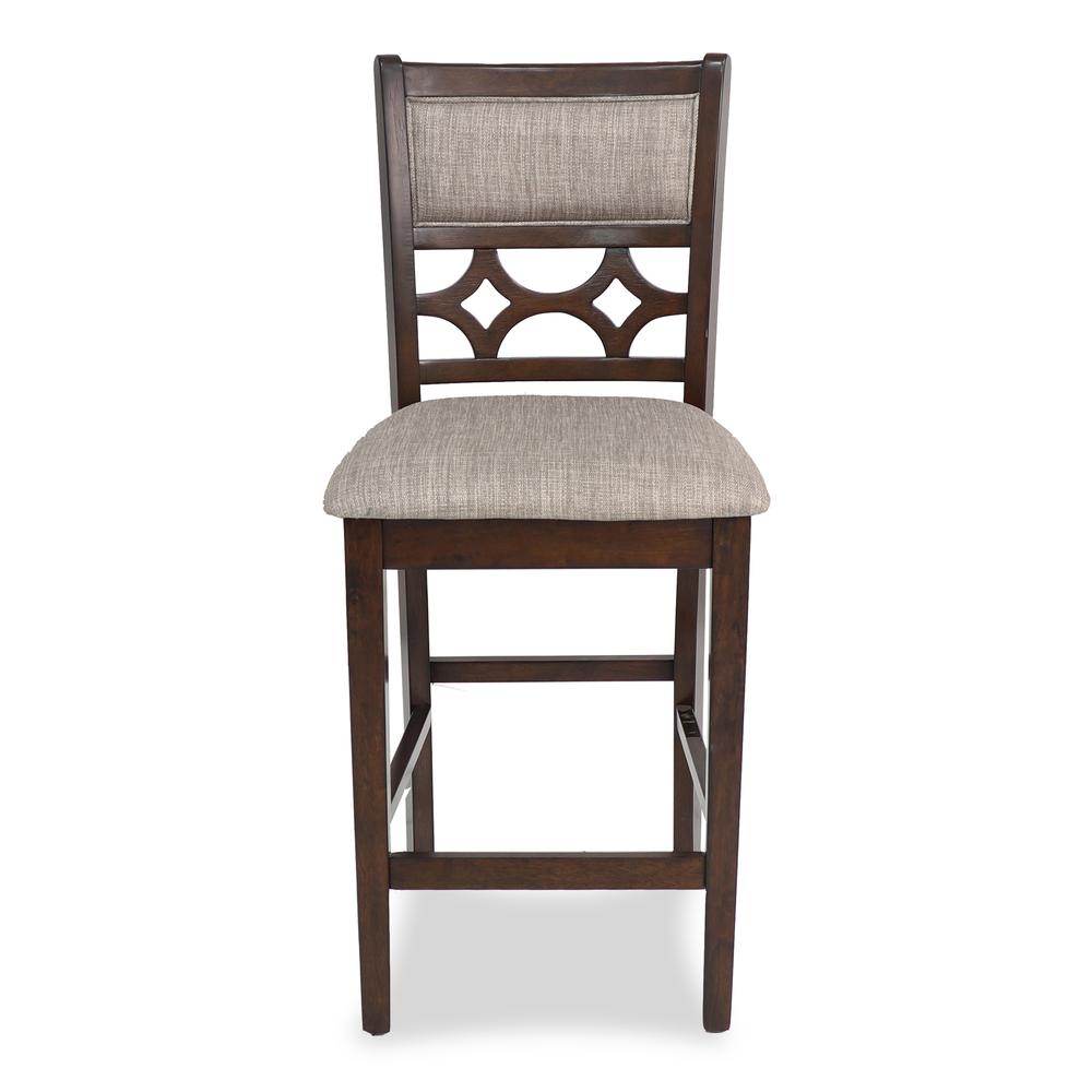 Furniture Mitchell 5-Piece Transitional Wood Counter Set in Cherry. Picture 7