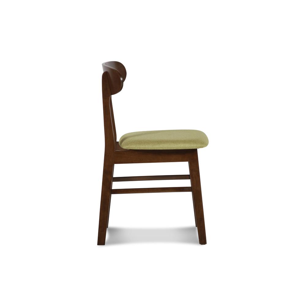 Furniture Morocco 5-Piece Mid-Century Wood Dining Set in Green. Picture 11