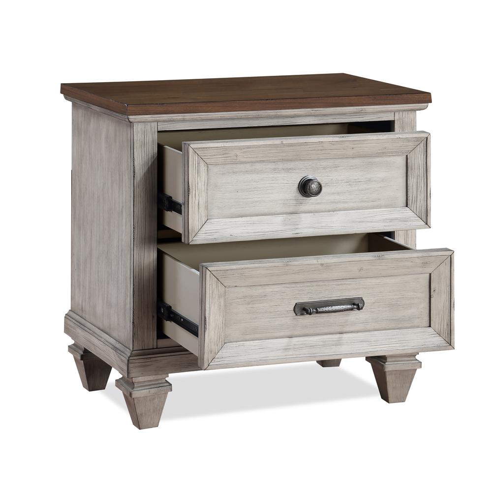 Mariana Nightstand W/Usb-Vintage Creme. Picture 4