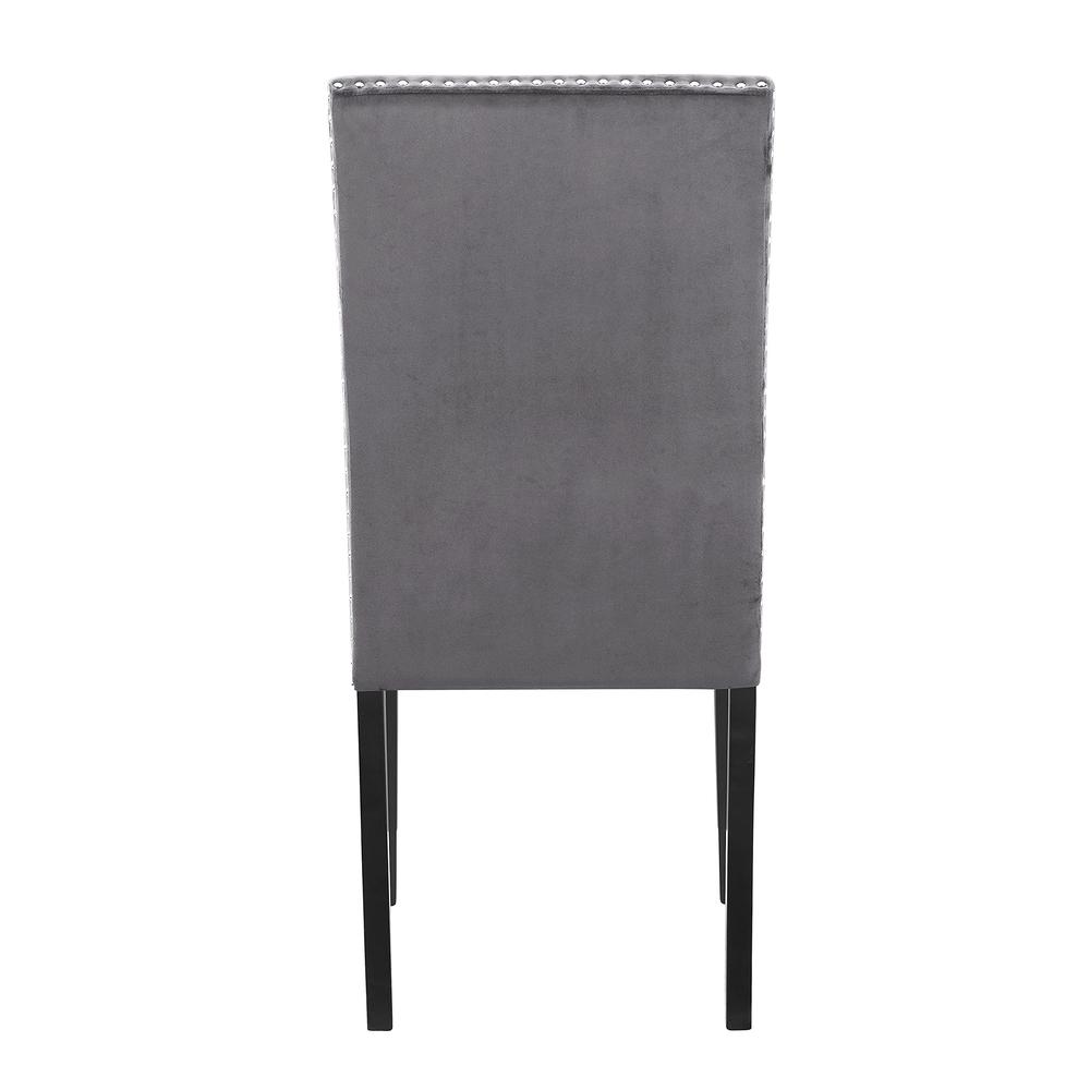 Celeste Gray Wood Upholstered Dining Chair (Set of 4). Picture 5