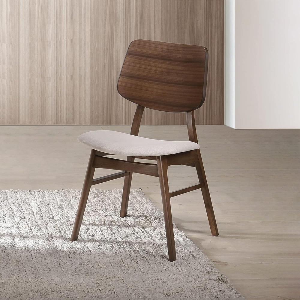 Oscar Walnut Solid Wood Dining Chair (Set of 4). Picture 9