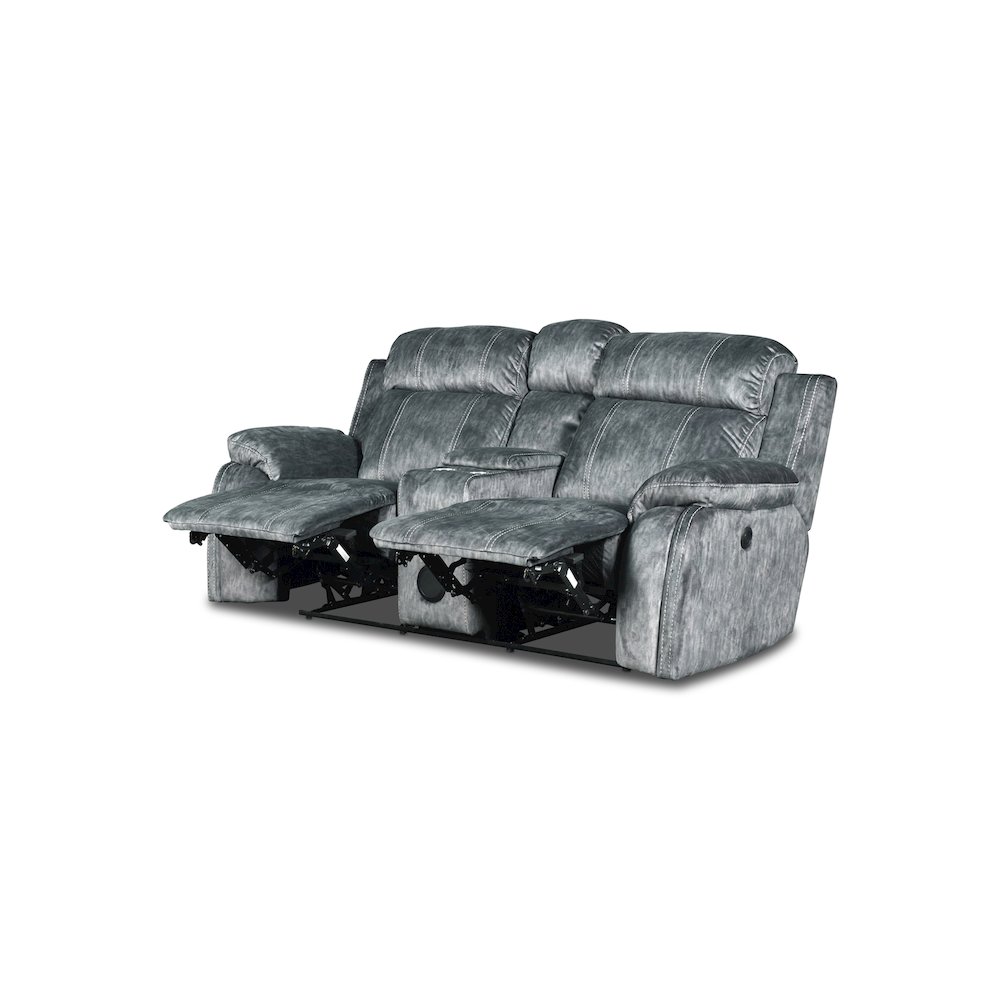Furniture Tango Polyester Console Loveseat  Speaker in Shadow Gray. Picture 2