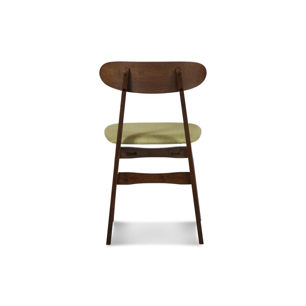 Furniture Morocco 5-Piece Mid-Century Wood Dining Set in Green. Picture 12