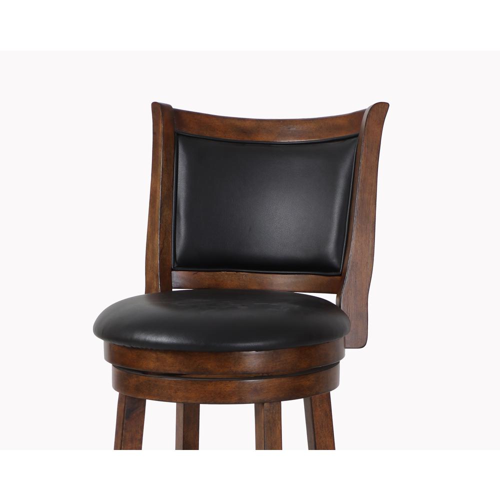 Furniture Bristol 24" Solid Wood Counter Stool in Brown. Picture 4