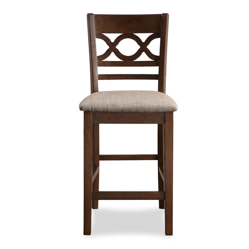 Furniture Cori 5-Piece Solid Wood Counter Set in Brown. Picture 9