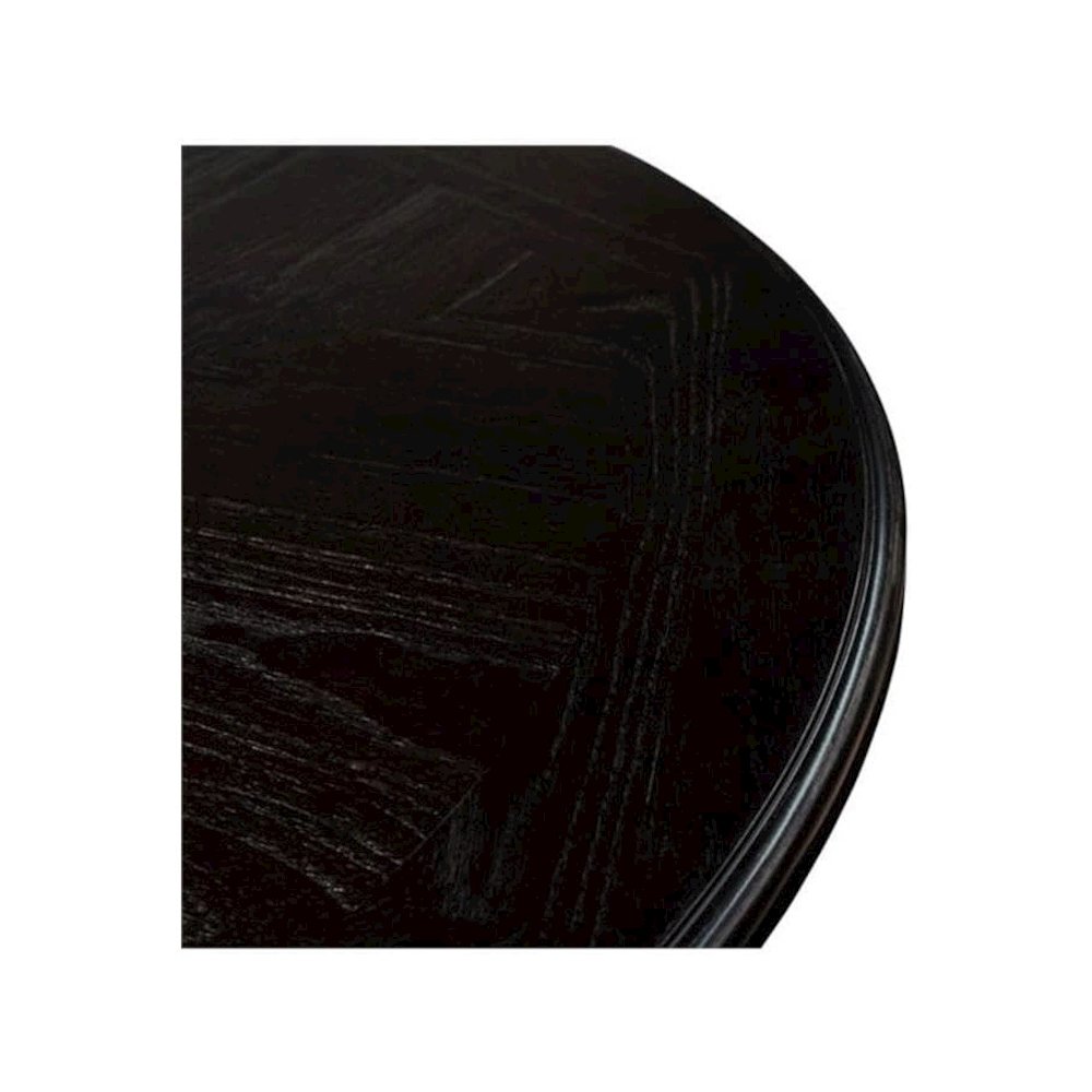 Gia 5-Piece Transitional Wood Dining Set in Ebony. Picture 3