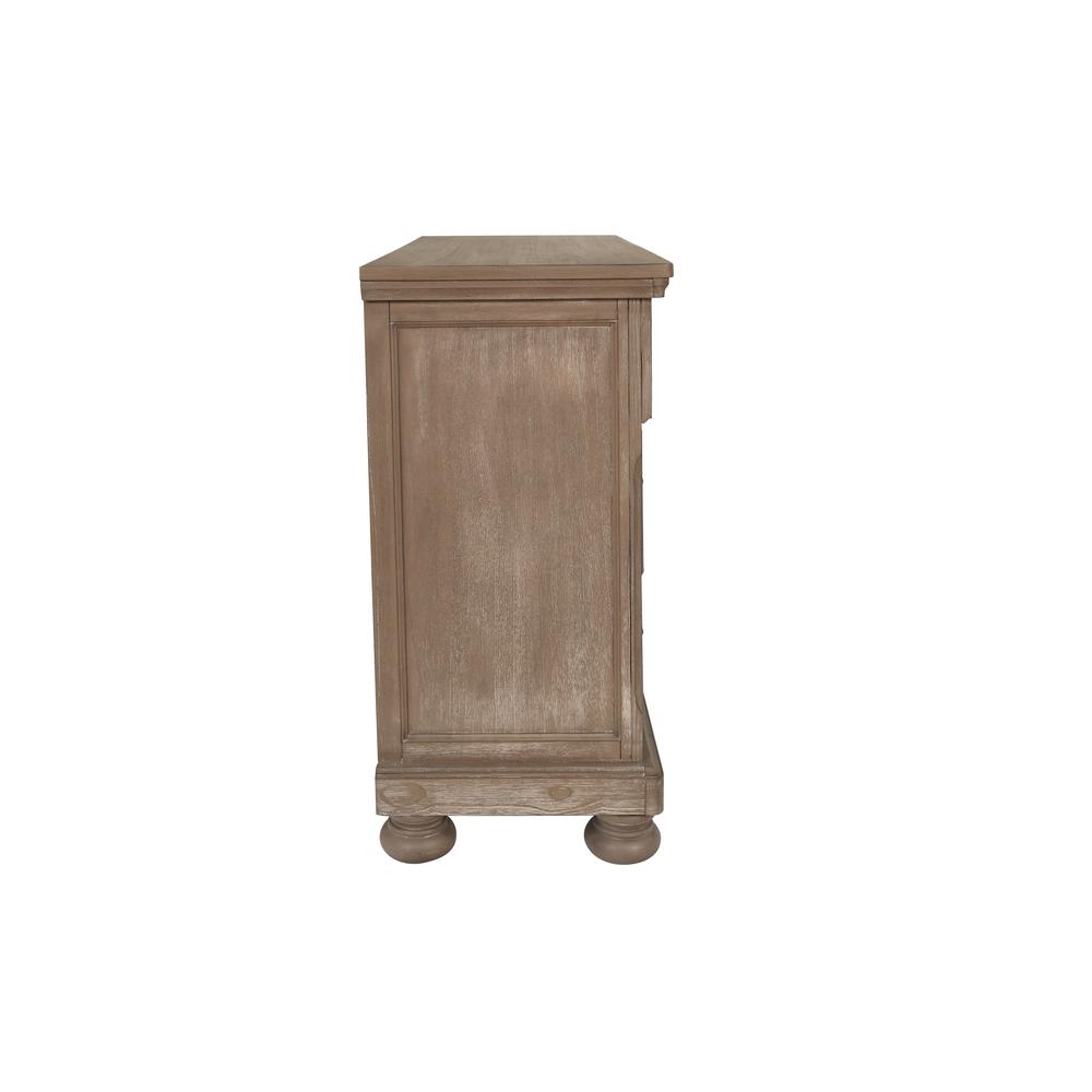 Furniture Allegra 2-Drawer Wood Media Console in Pewter. Picture 4