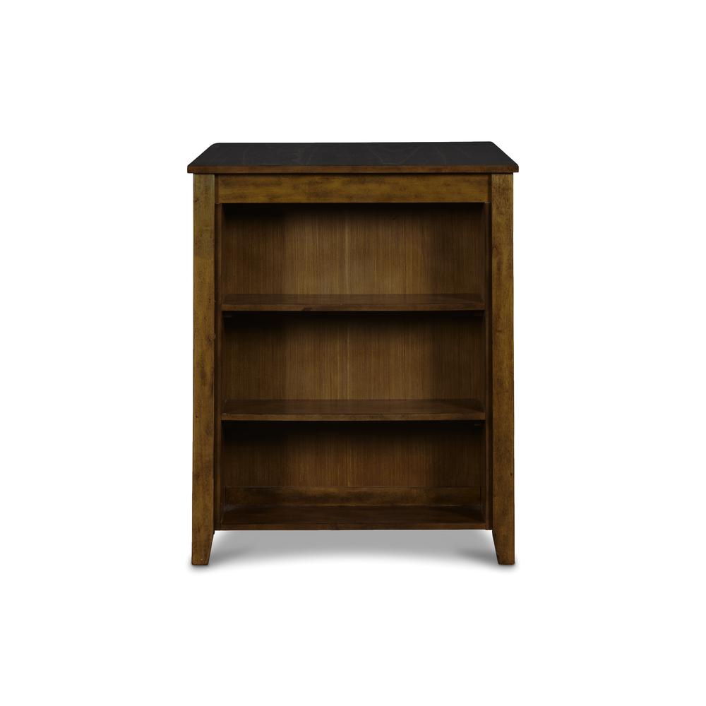 Furniture Gia Solid Wood Counter Table  2 Chairs in Brown. Picture 8