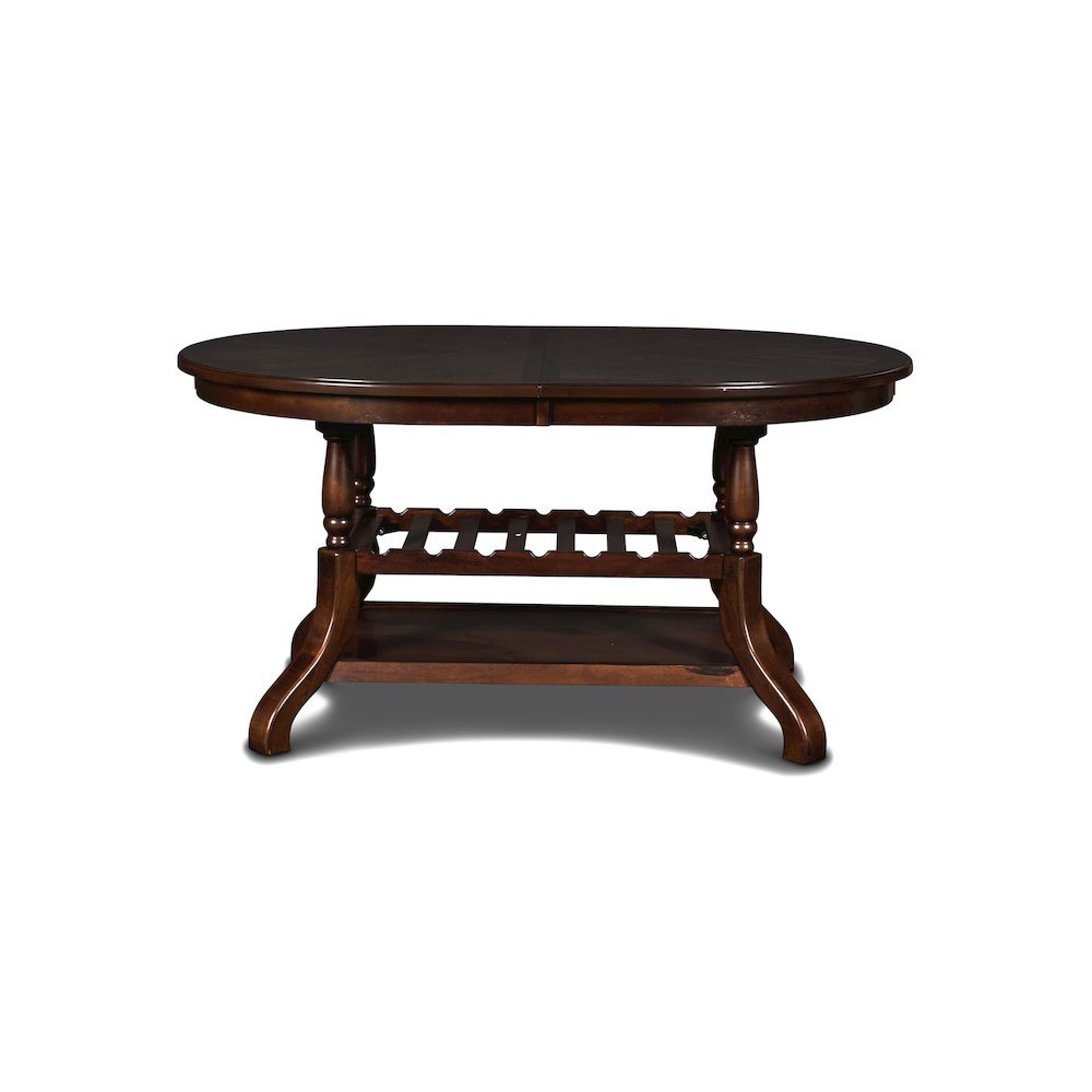 Furniture Bixby Contemporary Solid Wood Dining Table in Espresso. Picture 5