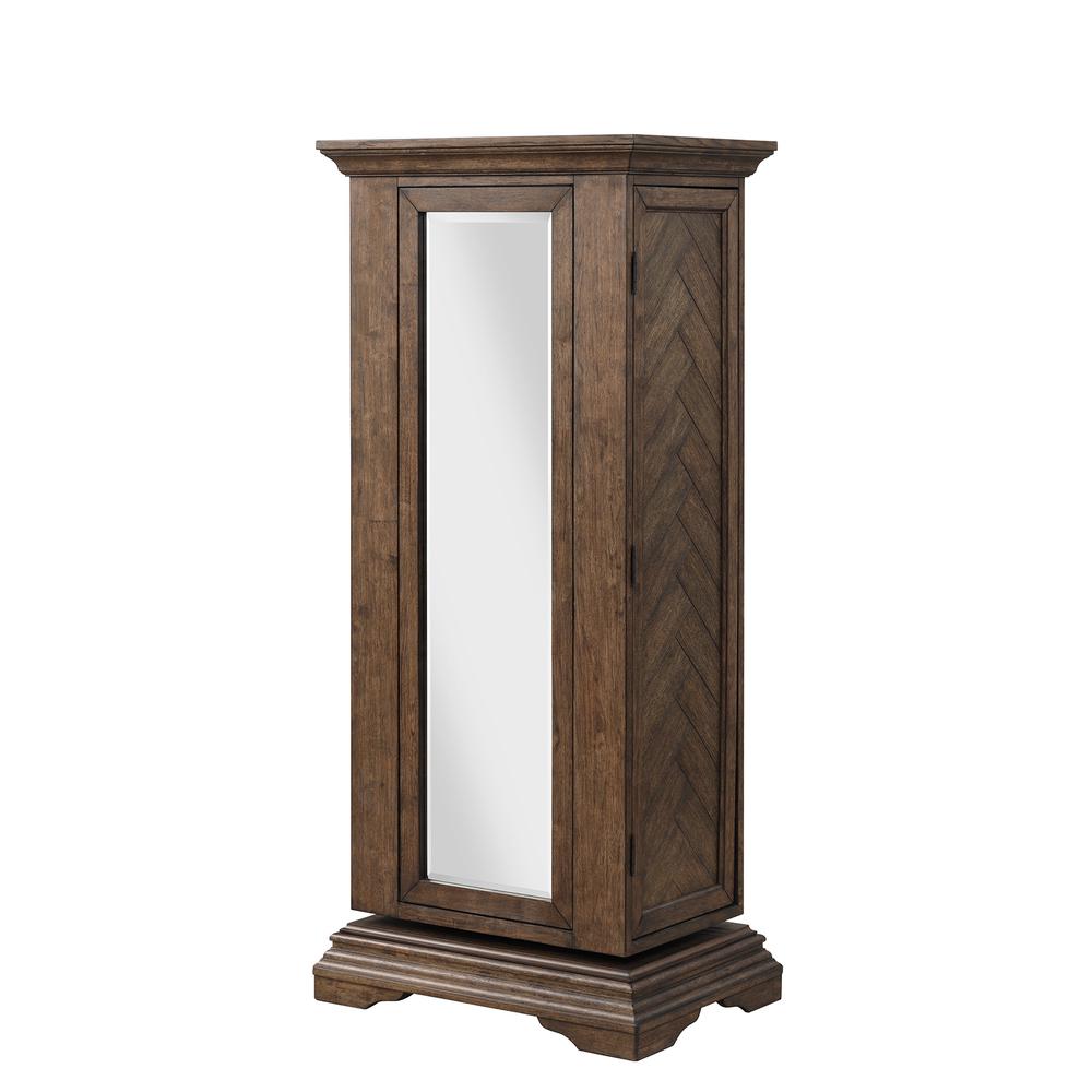Furniture Mar Vista Solid Wood Swivel Lingerie Chest in Walnut. Picture 4