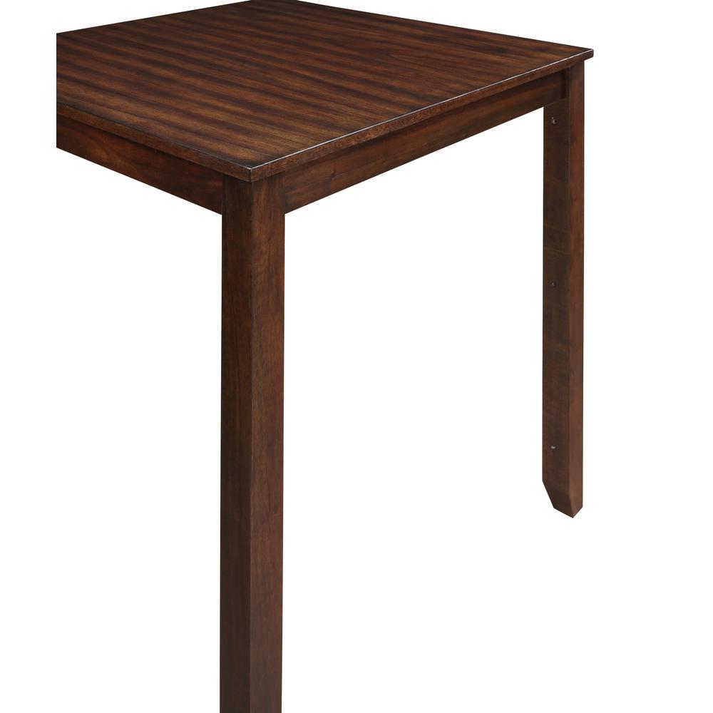 Furniture Gia Solid Wood Counter Table 2 Chairs in Cherry Brown. Picture 14