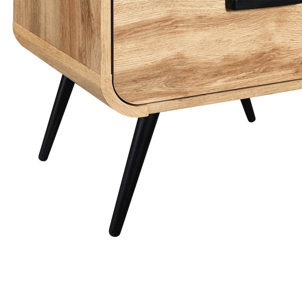 Rowan Wood 1-Drawer End Table in Natural/Beige. Picture 6