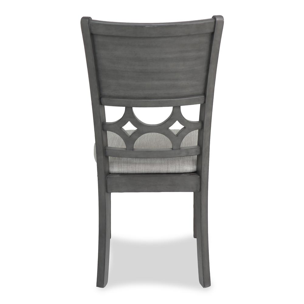 Furniture Mitchell 5-Piece Transitional Wood Dining Set in Gray. Picture 10