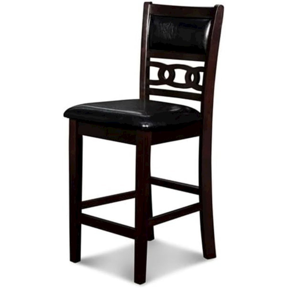 Gia 5-Piece Transitional Wood Dining Set in Ebony. Picture 9
