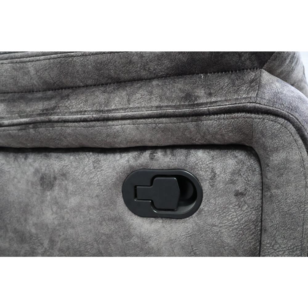 Park City Console Loveseat W/ Dual Recliners-Slate. Picture 6