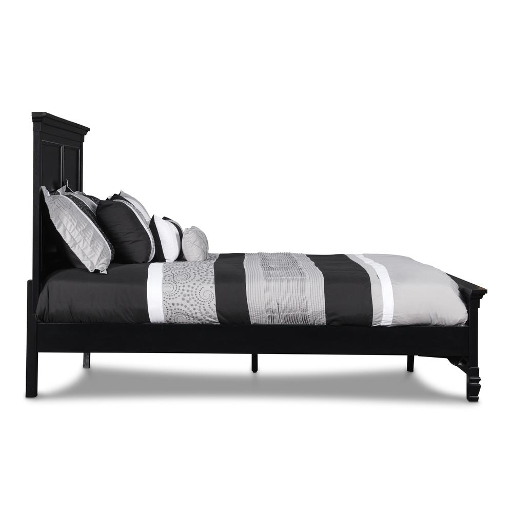 Furniture Tamarack 3/3 Solid Wood Twin Bed in Black. Picture 3