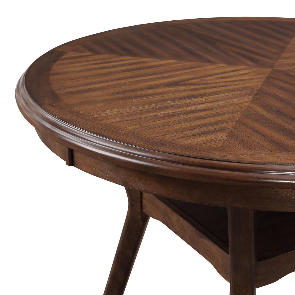 Furniture Amy 5-Piece Contemporary Wood Dining Set in Cherry. Picture 7