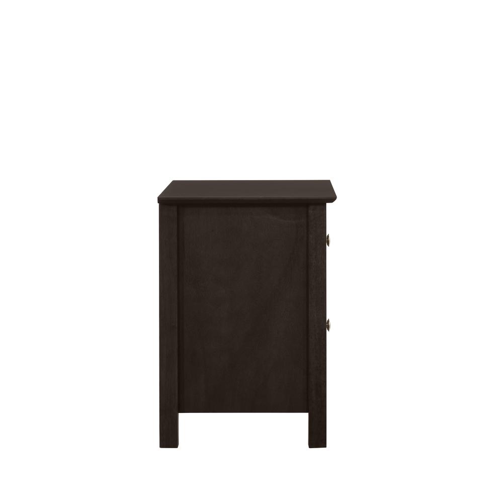 Zodiac 2 Drawer Nightstand-Merlot. Picture 3