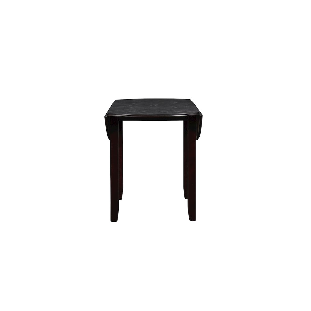 Gia 3-Piece 42" Wood Drop Leaf Dining Set, Ebony. Picture 6