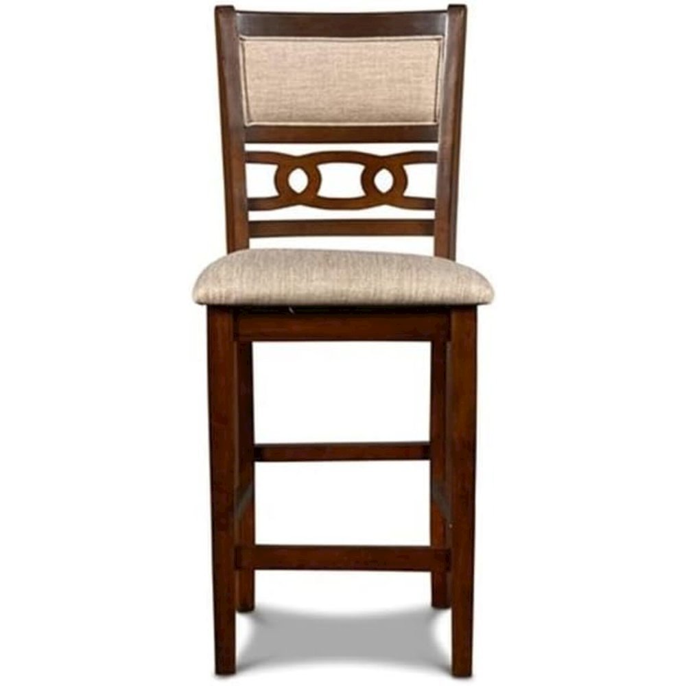 Gia 5-Piece Transitional Wood Dining Set in Cherry. Picture 8
