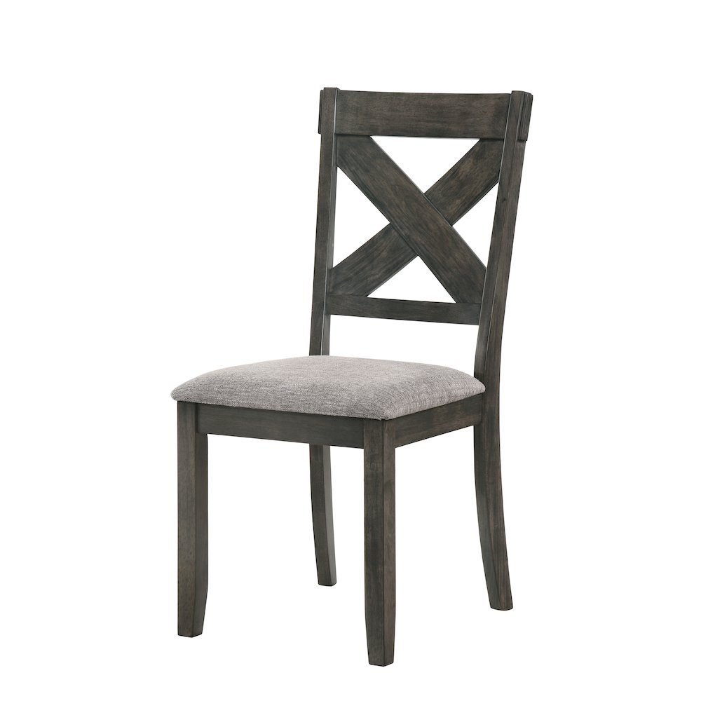 Gulliver Wood Side Chair (Set of 2), Rustic Brown. Picture 2