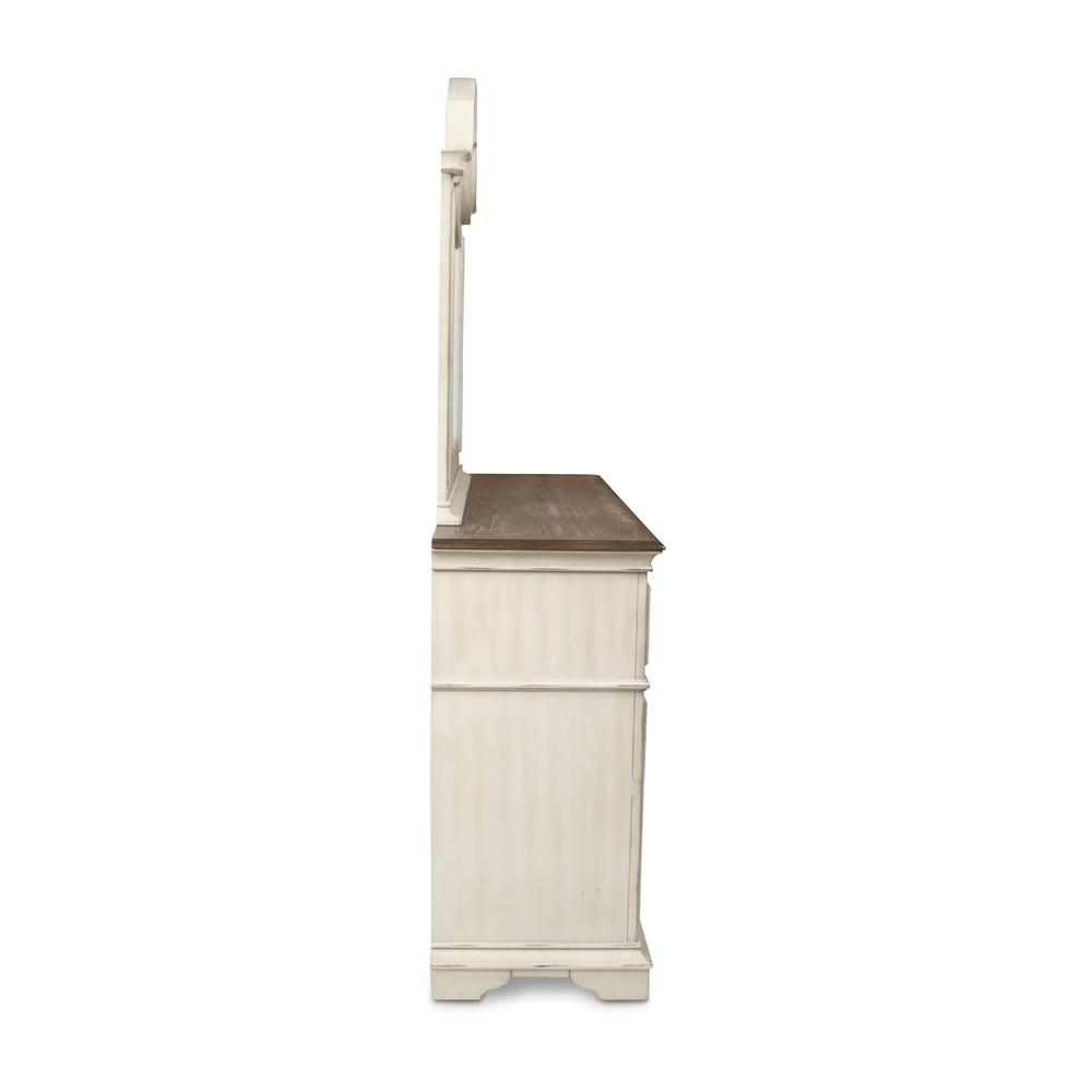 Furniture Anastasia 7-Drawer Solid Wood Dresser in Antique White. Picture 8