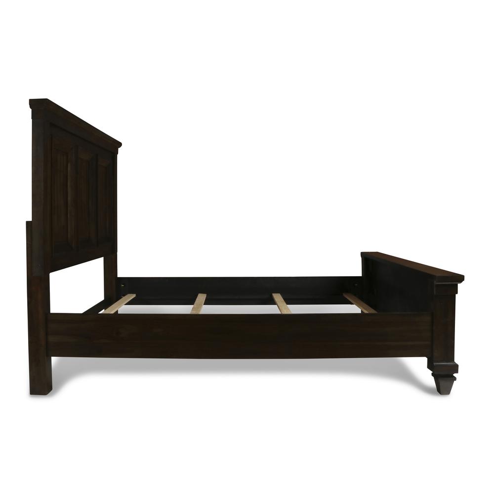 Furniture Sevilla Contemporary Wood Queen Bed in Walnut. Picture 3