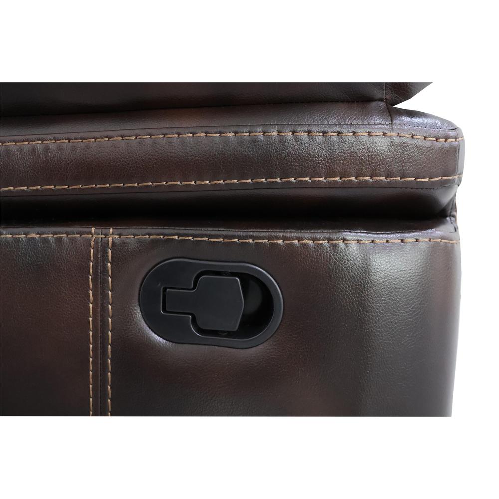 Kellen Glider Recliner-Brown. Picture 5