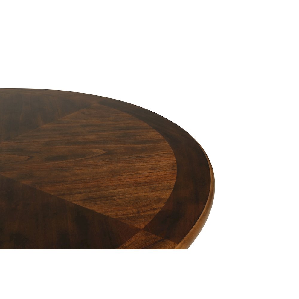 Gia 5-Piece Transitional Wood Dining Set in Brown. Picture 5