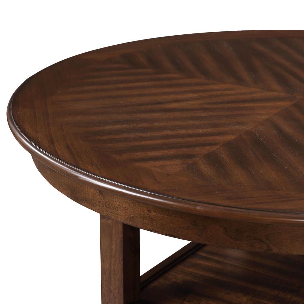 Furniture Cori 5-Piece Solid Wood Counter Set in Brown. Picture 6