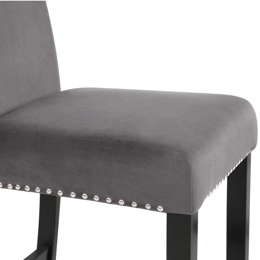 Furniture Celeste 39.5" Wood Counter Chair in Gray (Set of 2). Picture 6