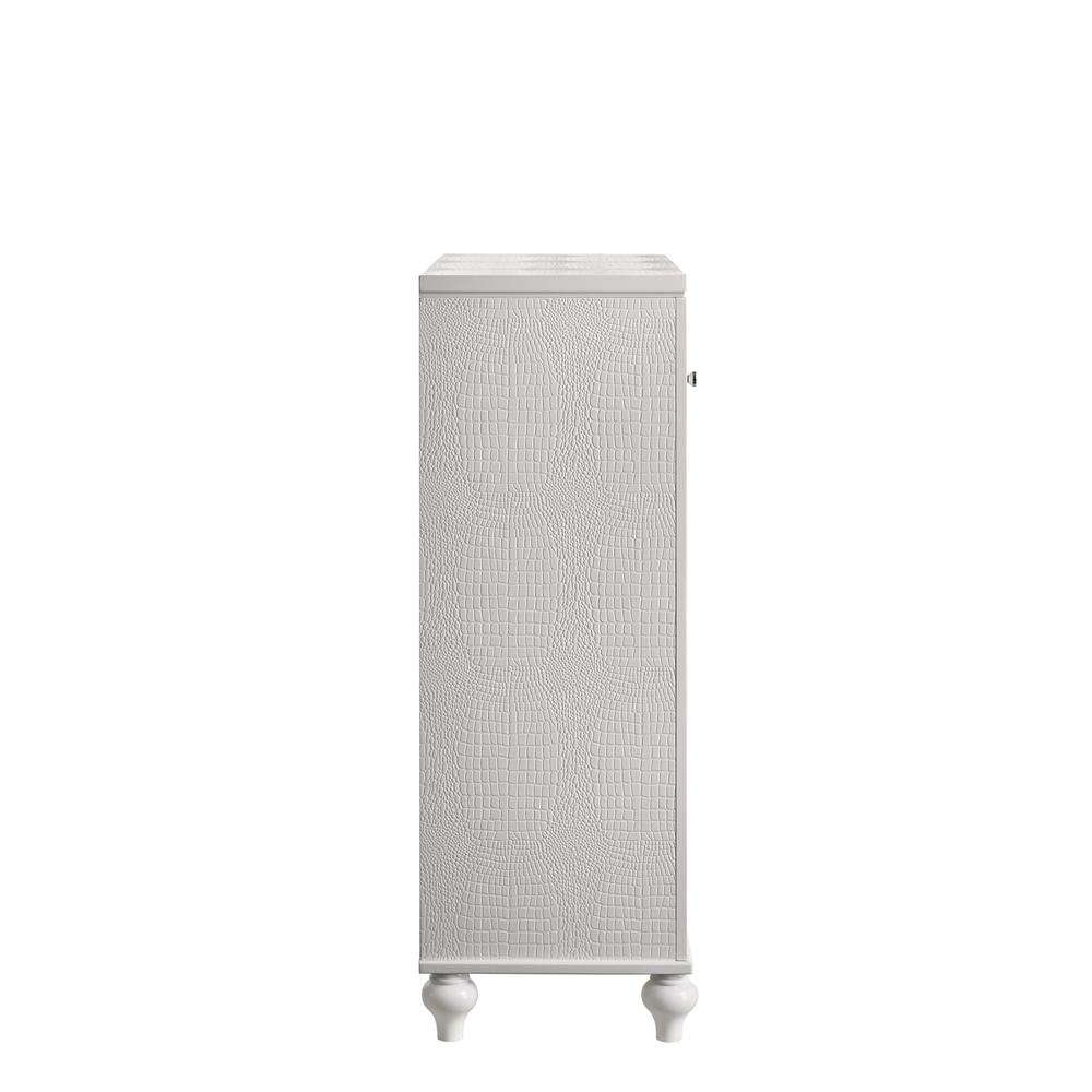 Furniture Modern Style Solid Wood Chest in White Finish. Picture 4