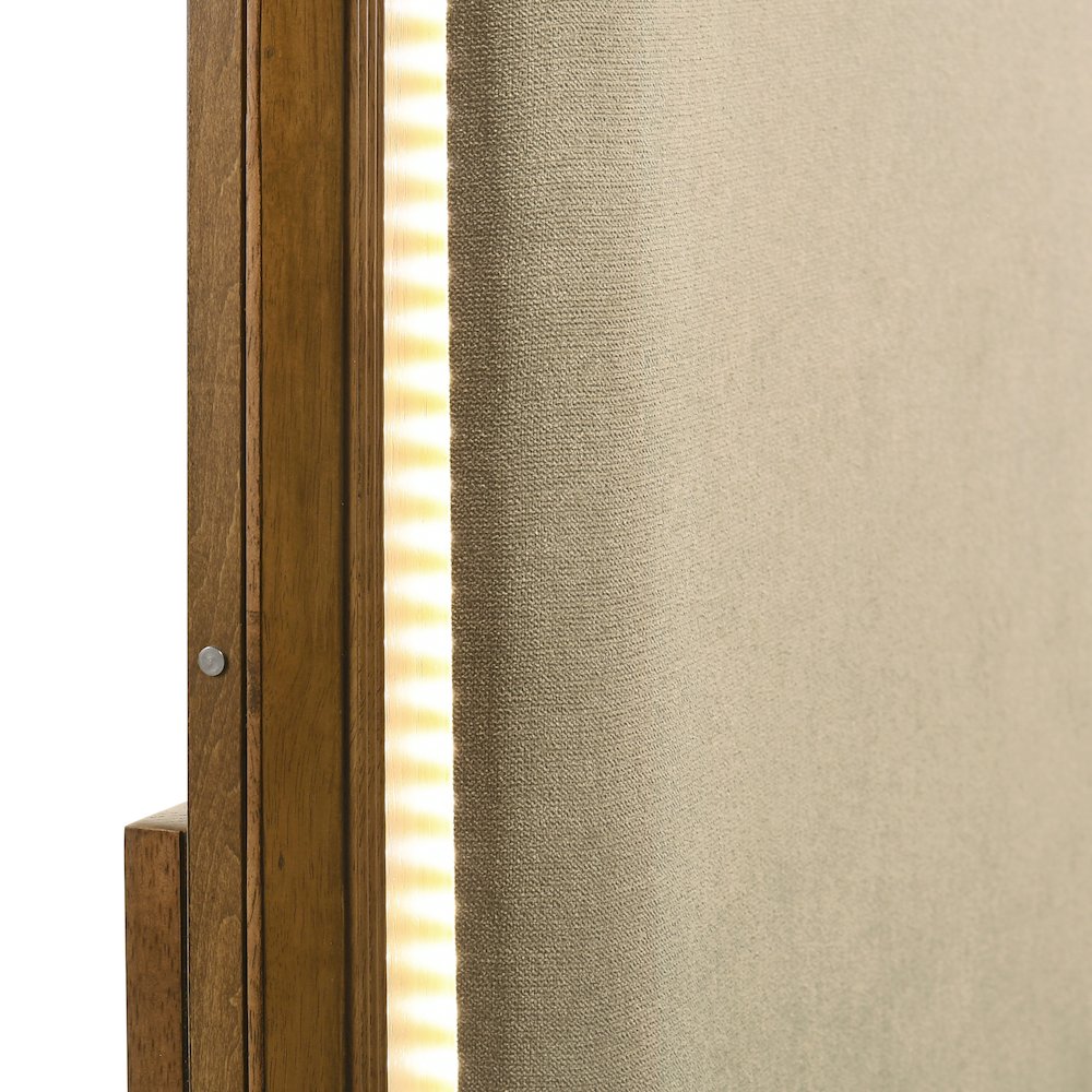 Talcott Wood King Storage Platform Bed in Honey/Brown. Picture 10