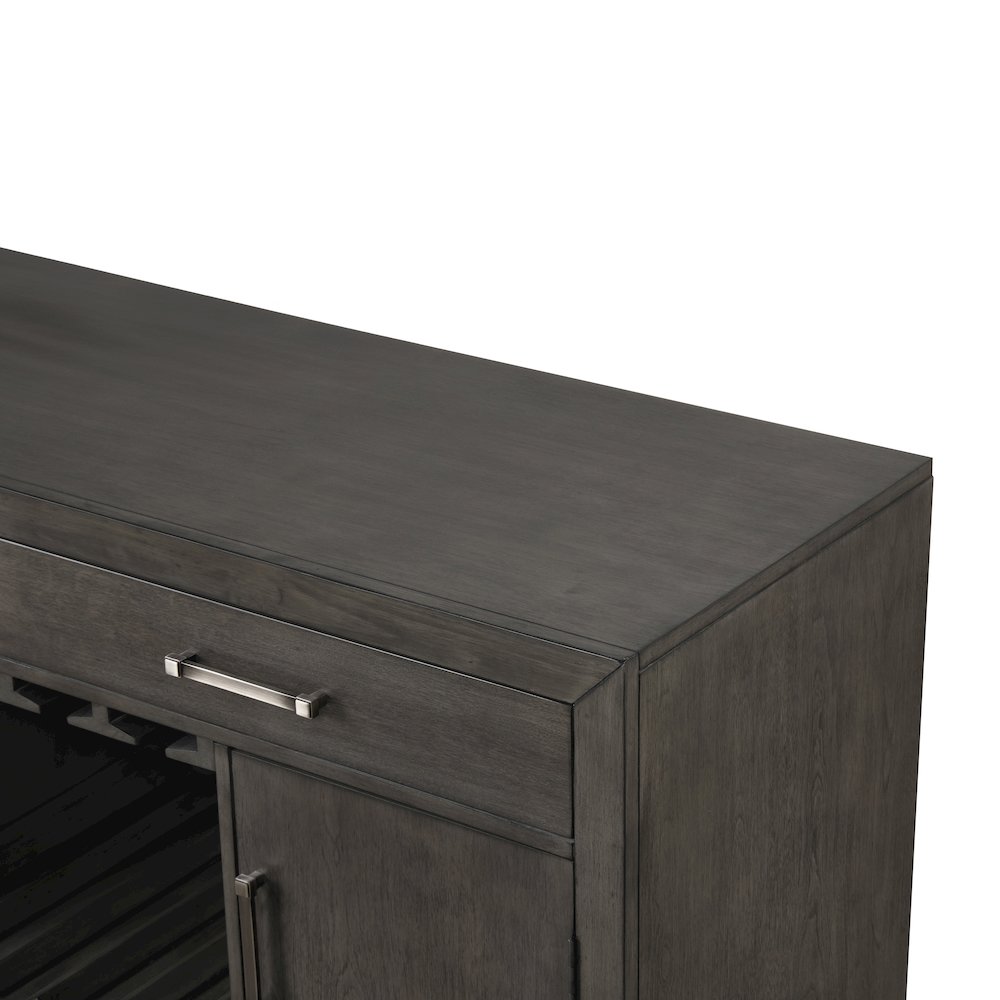 High Line Wood 2-drawer Server, Coffee. Picture 7