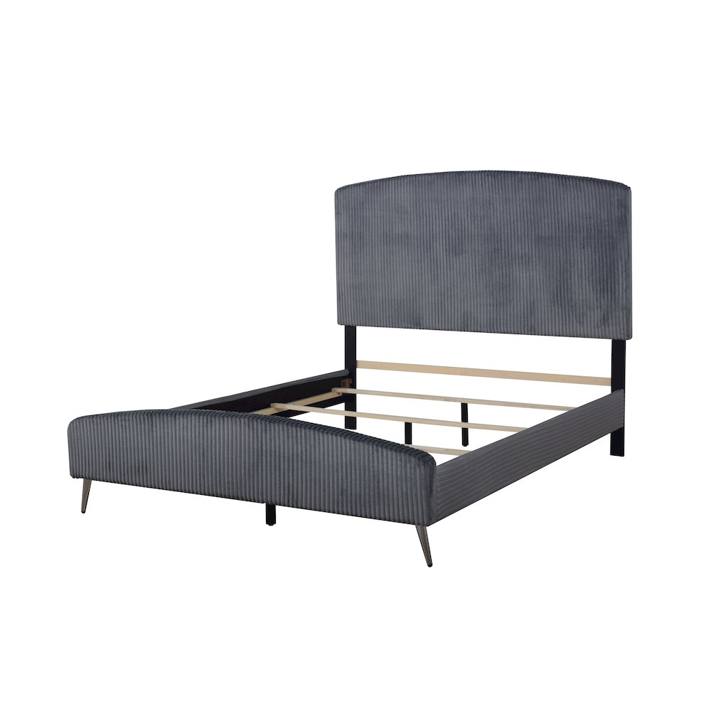 Kailani Wood Queen Bed, Gray. Picture 5