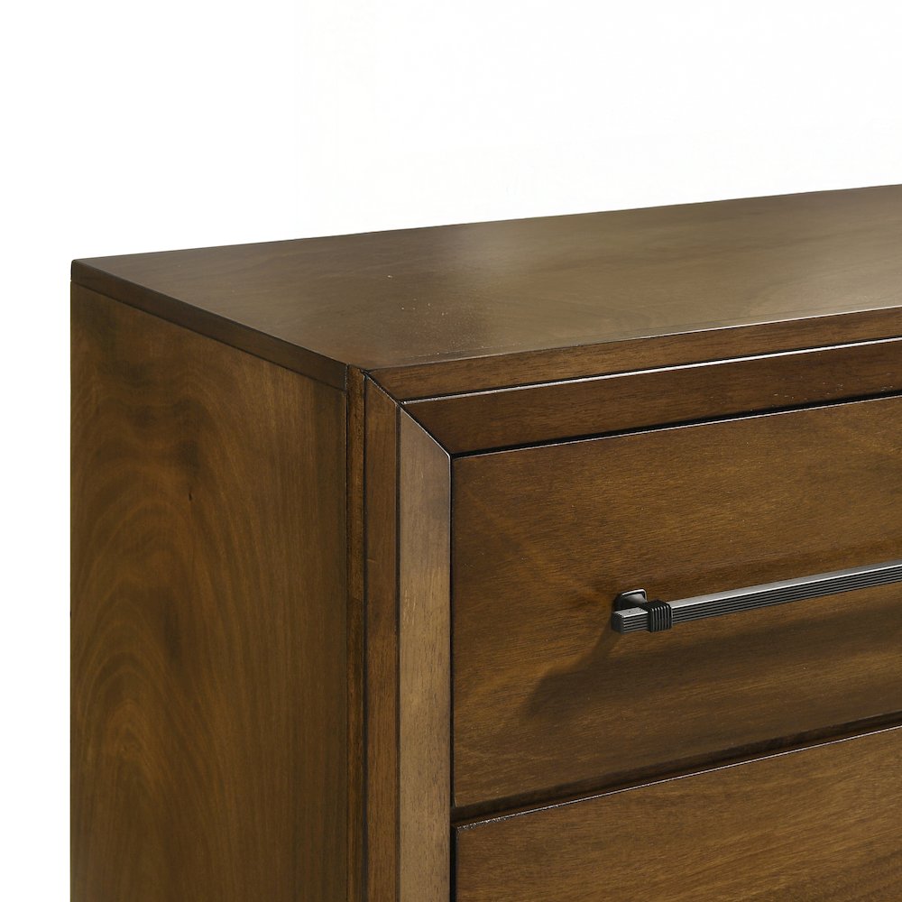 Ballard Wood 7-Drawer Dresser in Walnut Brown. Picture 6