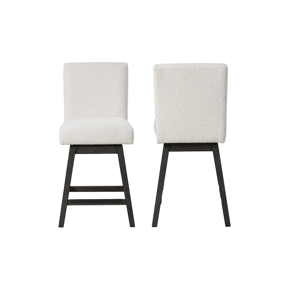High Line Swivel Counter Chair (Set of 2), White. Picture 1